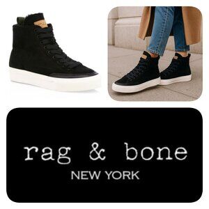 rag & bone Shearling High-Top Sneakers Size EU 38/US 7.5